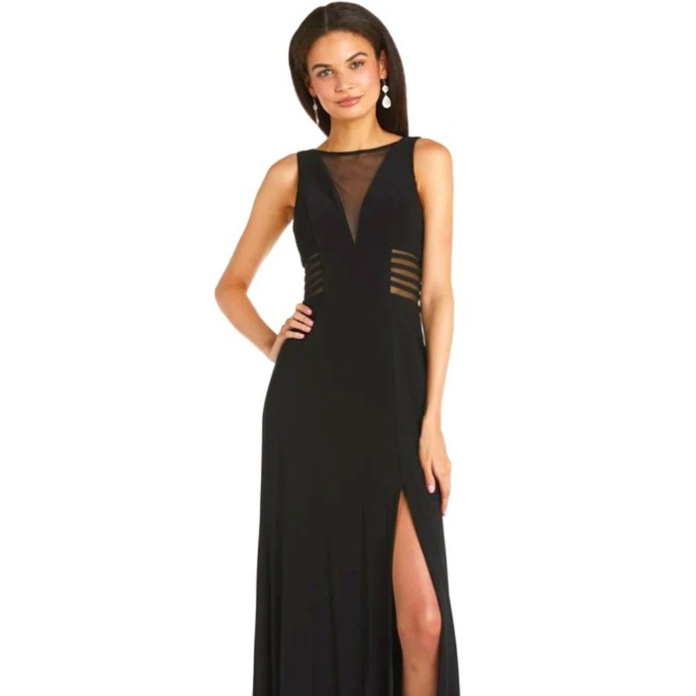 Mesh cut out gown